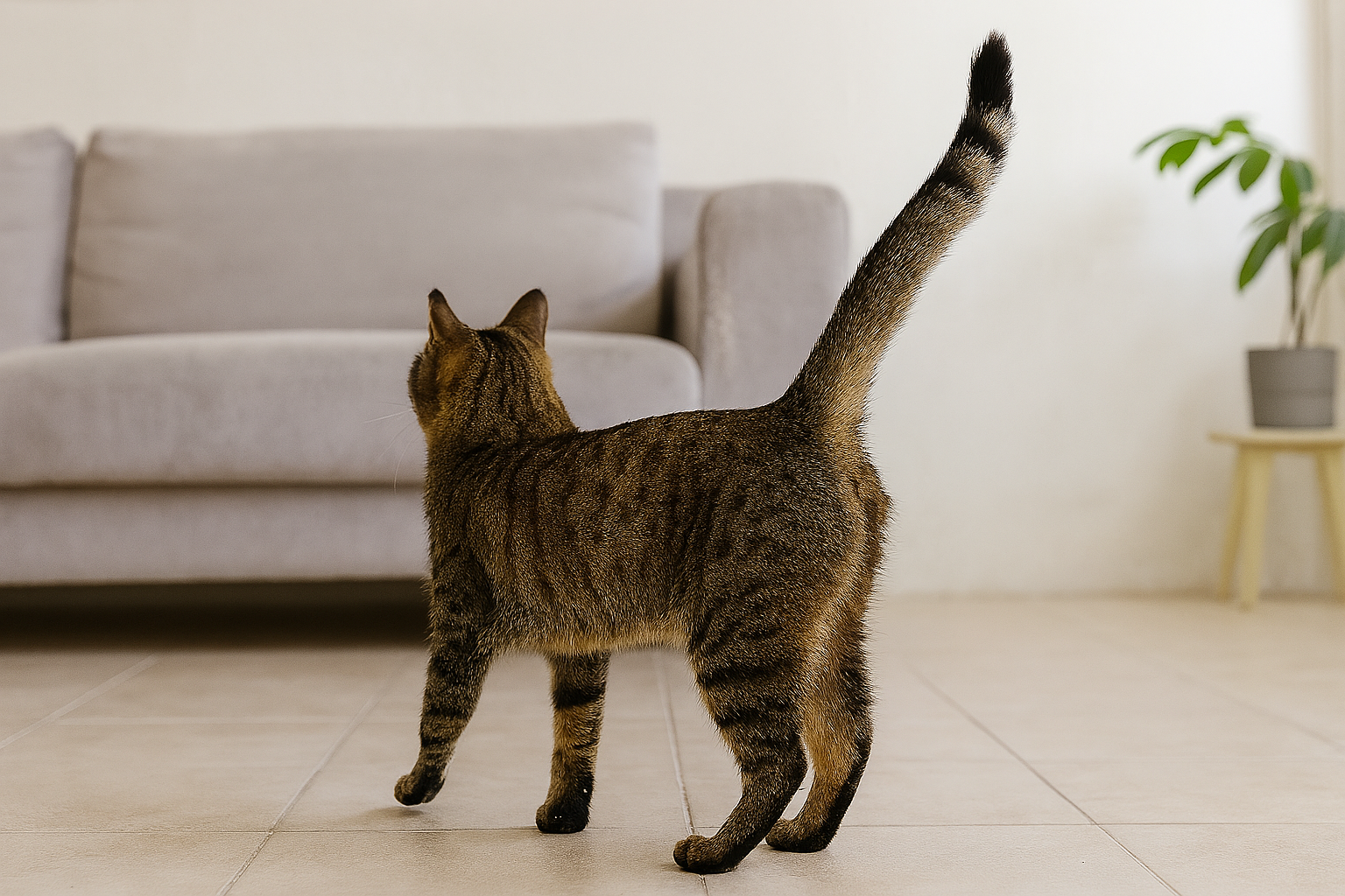 El lenguaje de la cola del gato: qué te está diciendo